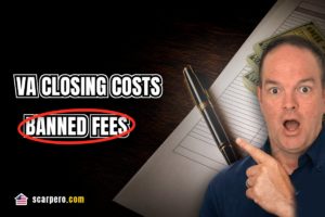 Carlos Scarpero explaining VA loan closing costs and the lender one percent flat charge rule