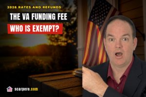 Carlos Scarpero explaining VA funding fee rates, exemptions and refunds